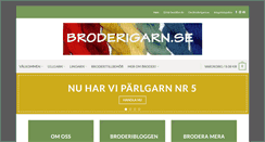 Desktop Screenshot of broderigarn.se